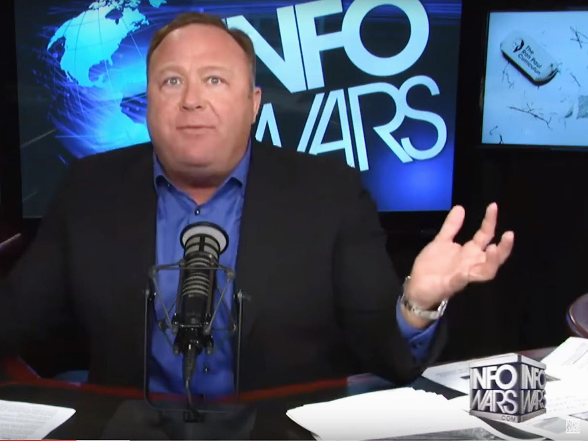 Alex Jones claims to draw in millions of listeners