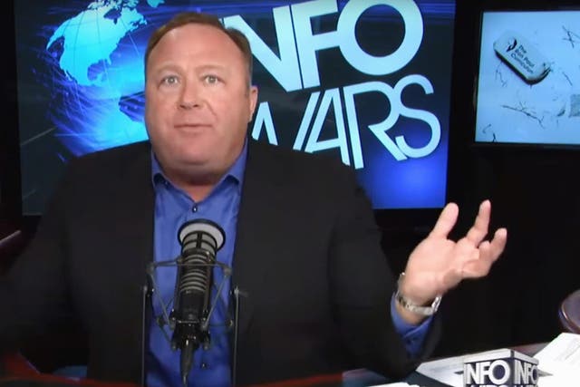 Alex Jones claims to draw in millions of listeners