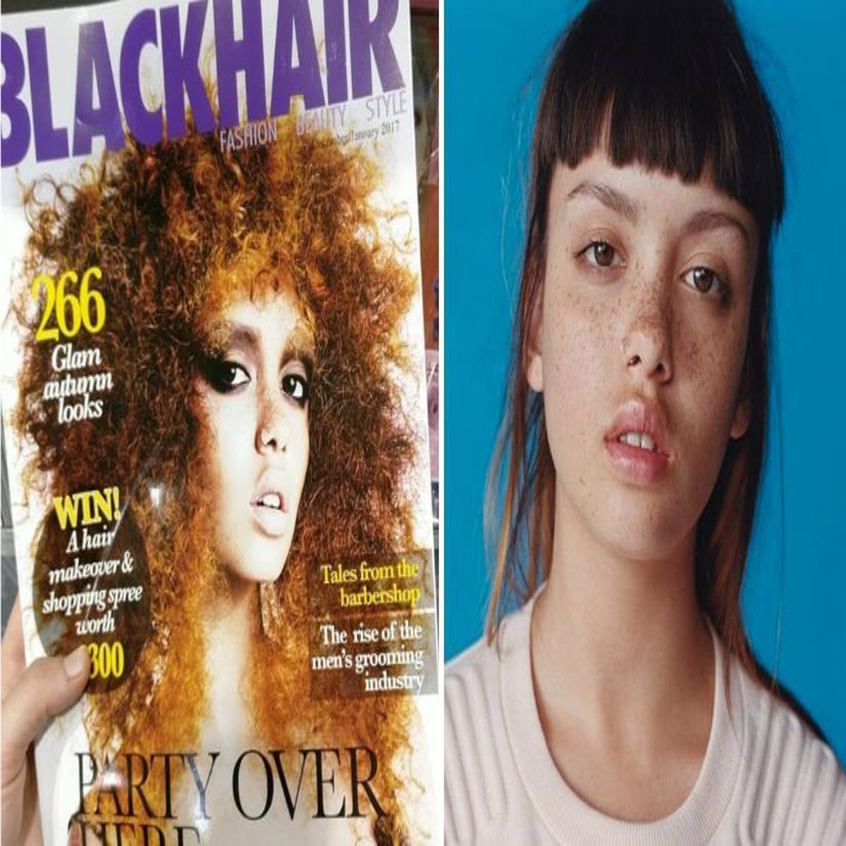 Blackhair magazine accidentally uses white model on latest cover | The  Independent | The Independent