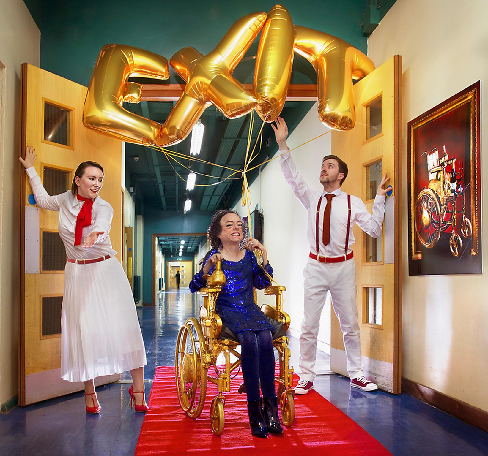 Liz Carr (centre) says it’s rare to see people with disabilities being shown to lead happy and fulfilling lives