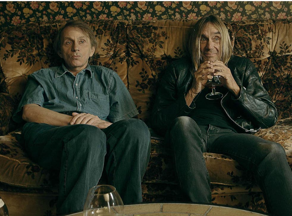 Friends Michel Houellebecq (left) and Iggy Pop (right) feature in ‘To Stay Alive – A Method’, about struggling artists (Reiner van Brummelen)