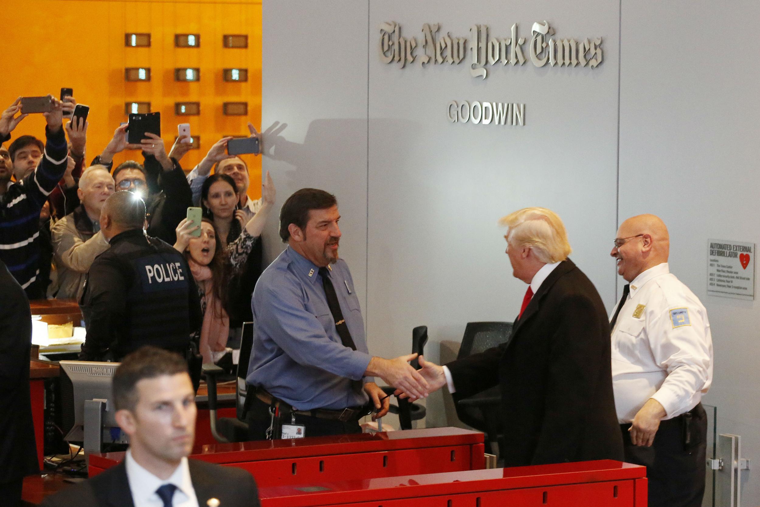 Mr Trump has long accused the New York Times of being unfair to him