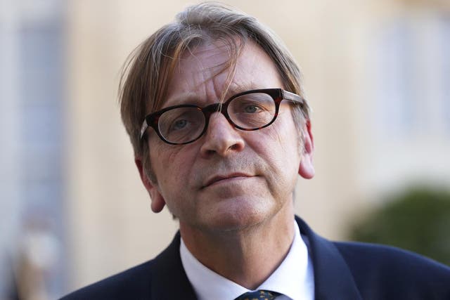 Guy Verhofstadt, the European Parliament's chief negotiator