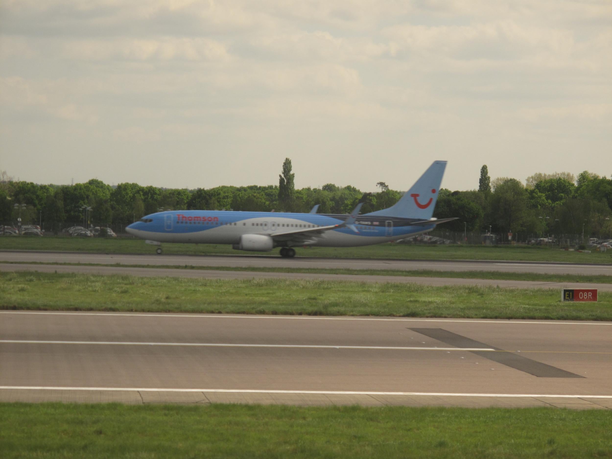 Brand value: a Boeing 737 belonging to Thomson, part of the TUI group