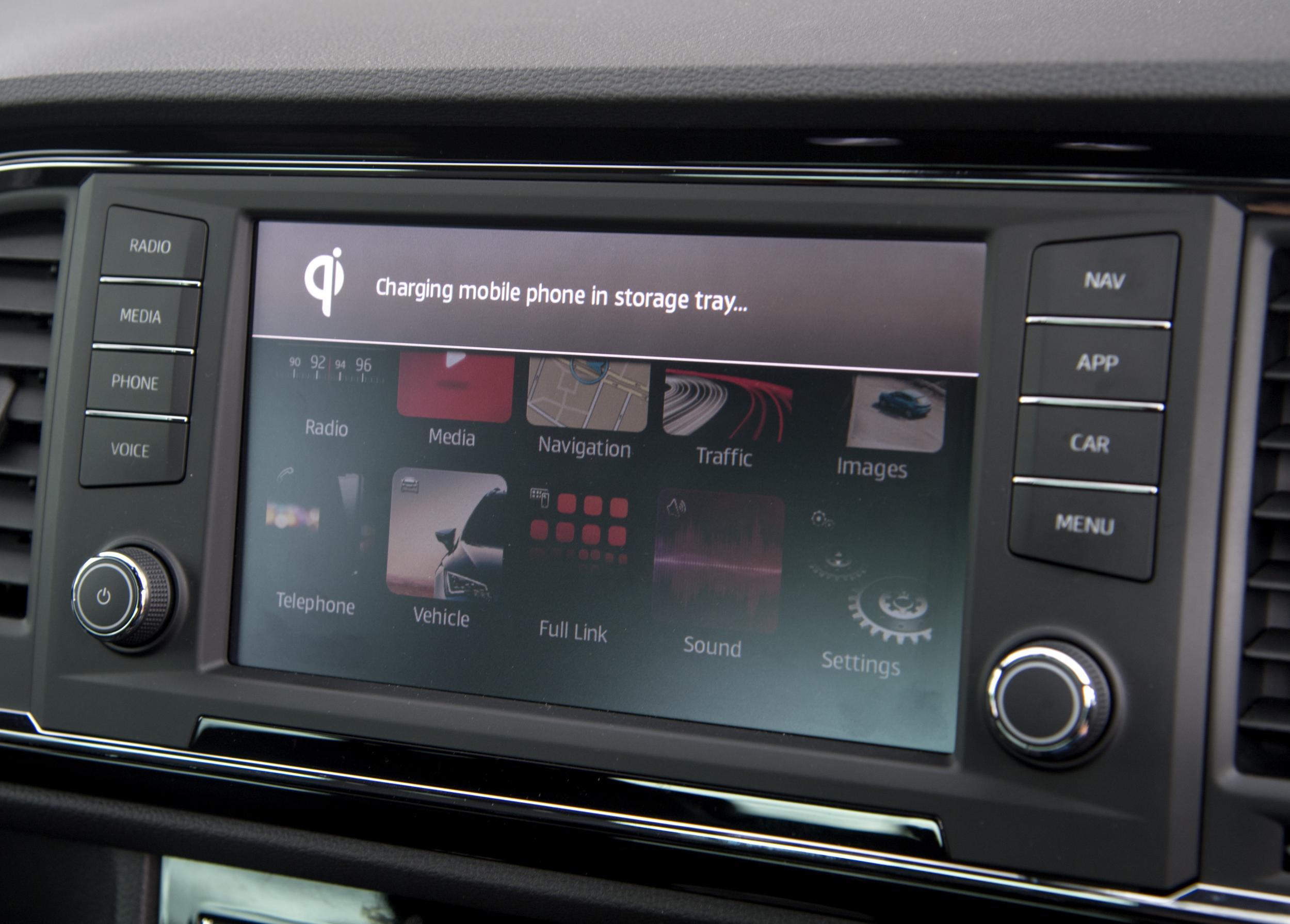 The Ateca's touch-sensitive screen is big and works well