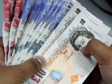 Pound sterling falls below $1.25 after poor UK services figures