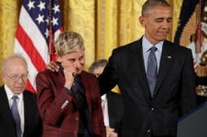 Barack Obama awards Ellen DeGeneres Presidential Medal of Freedom