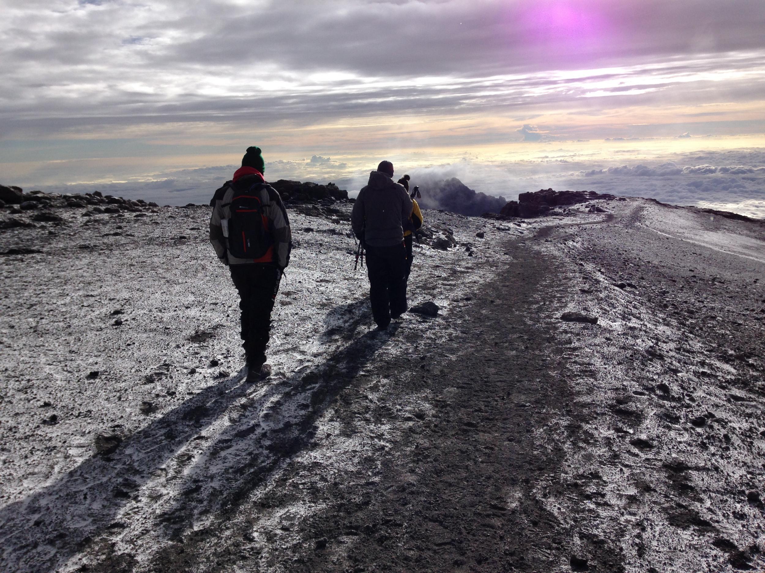 Chilly Uhuru peak