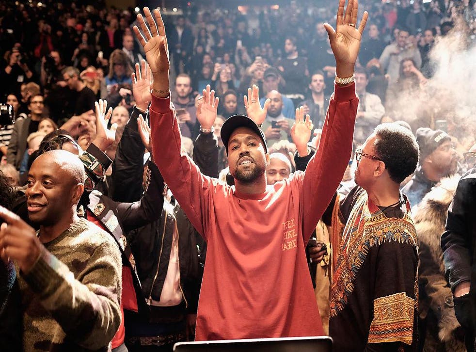 Kanye West performs during his Yeezy Season 3 show earlier this year