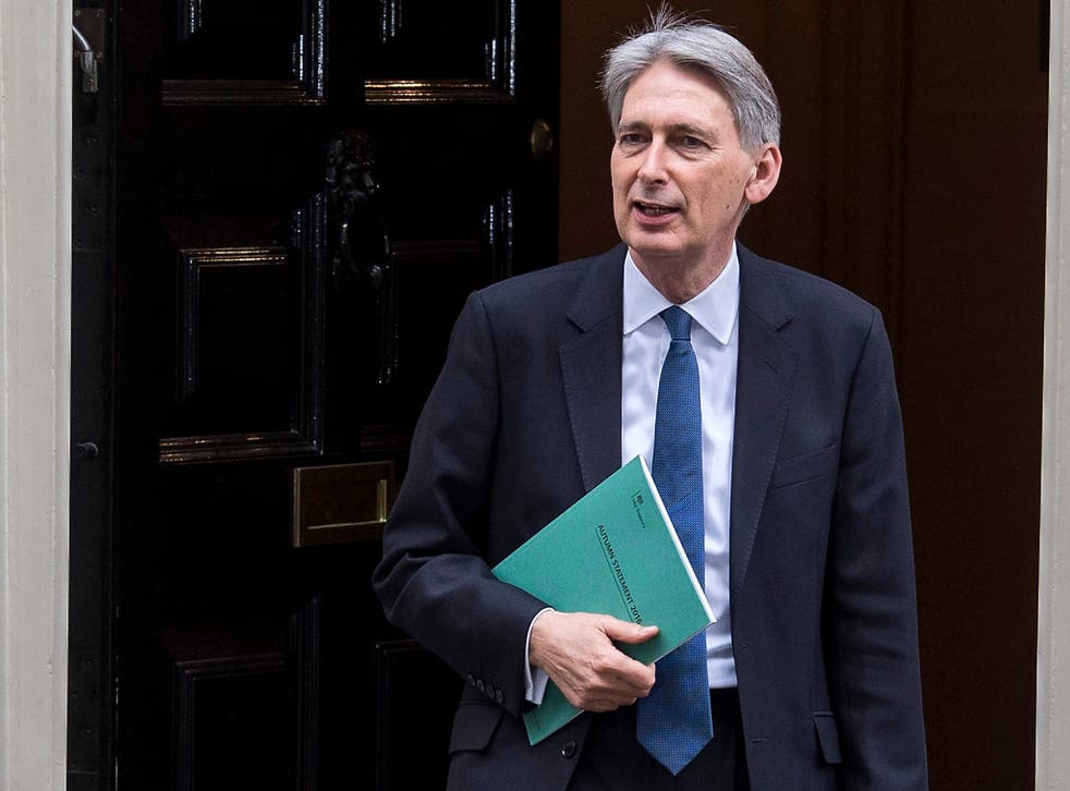 Chancellor of the Exchequer Philip Hammond leaves 11 Downing Street in London