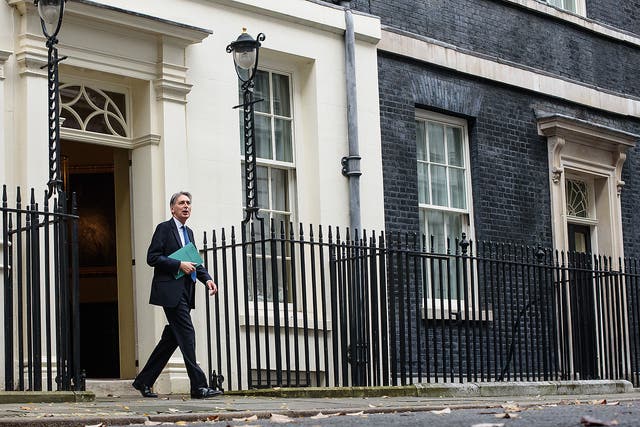 Chancellor of the Exchequer, Philip Hammond, leaves 11 Downing Street to deliver his Autumn Statement to Parliament