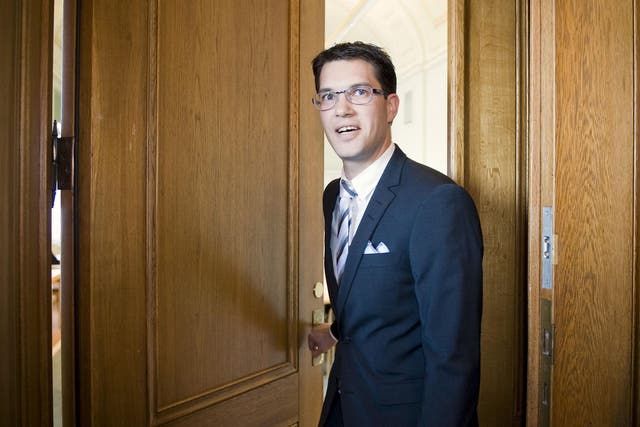 Jimmie Akesson, leader of the Sweden Democrats 