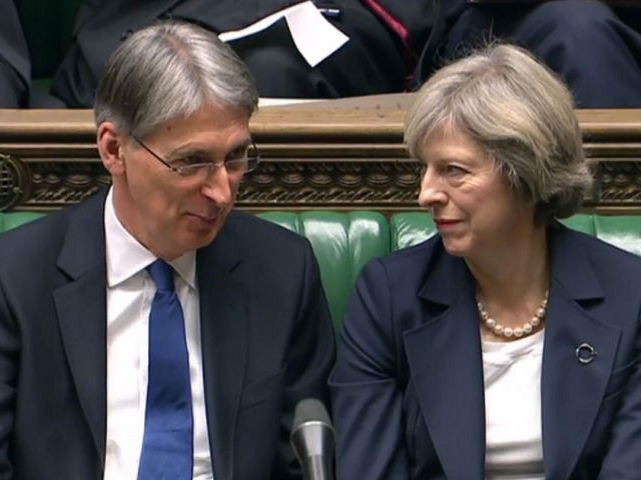 Philip Hammond said the Government would "review public spending priorities" before the next election