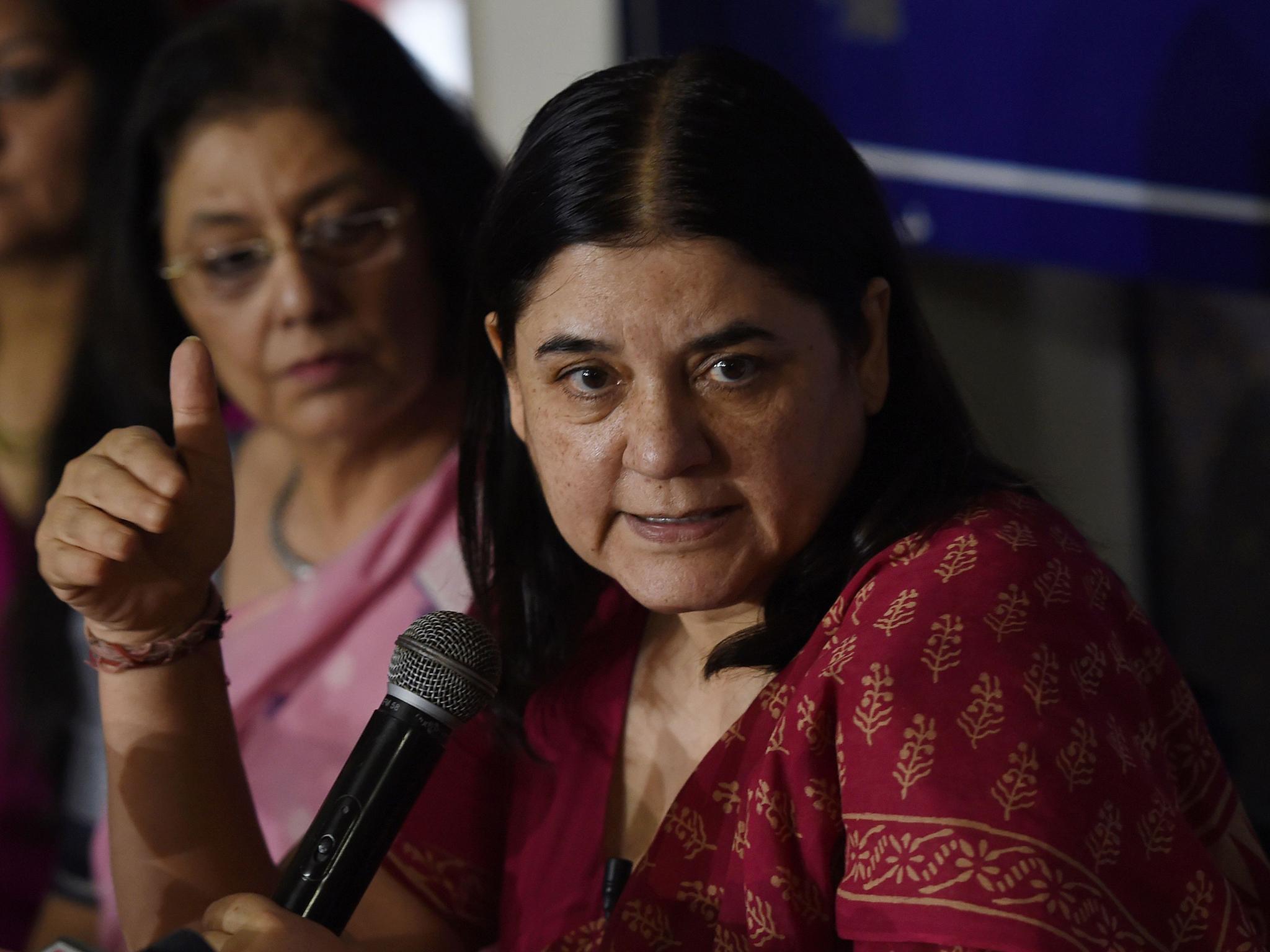 Maneka Gandhi made the false claim that India is in the bottom four countries in the world for rape cases
