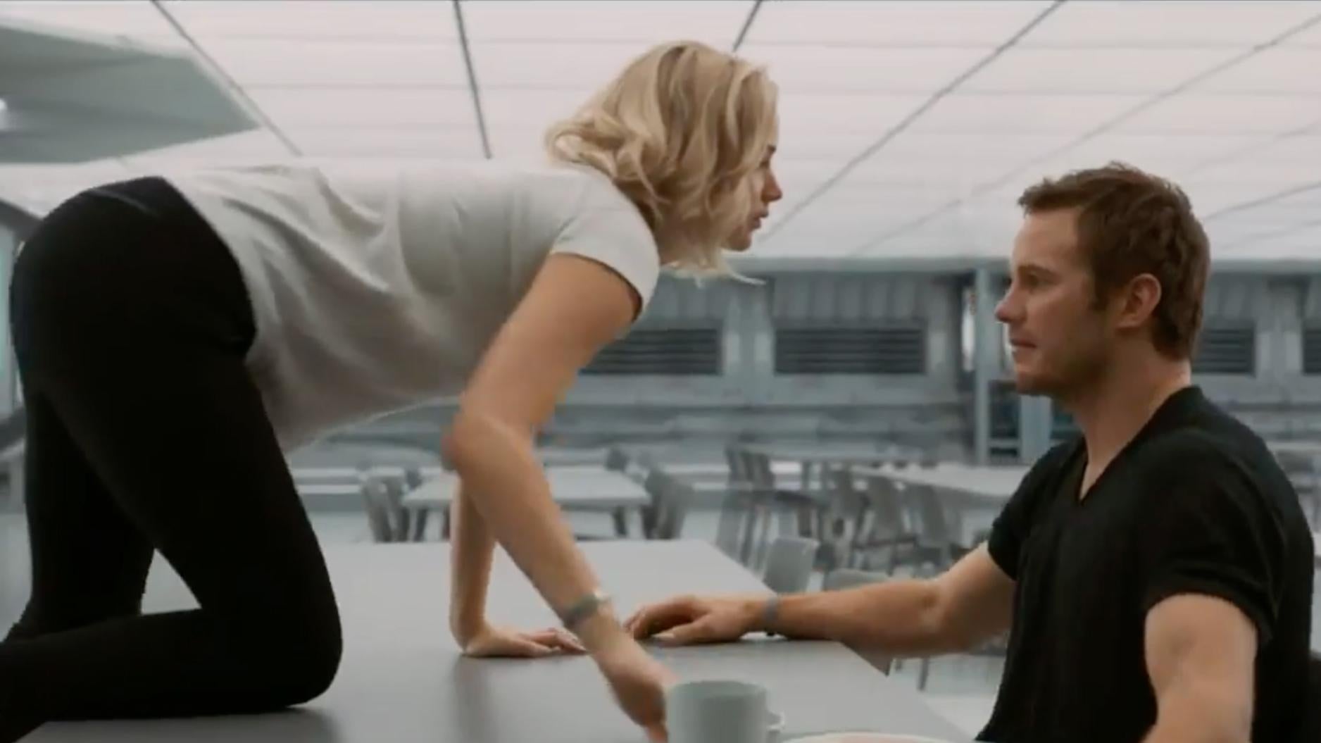 Is there a sex scene in passengers