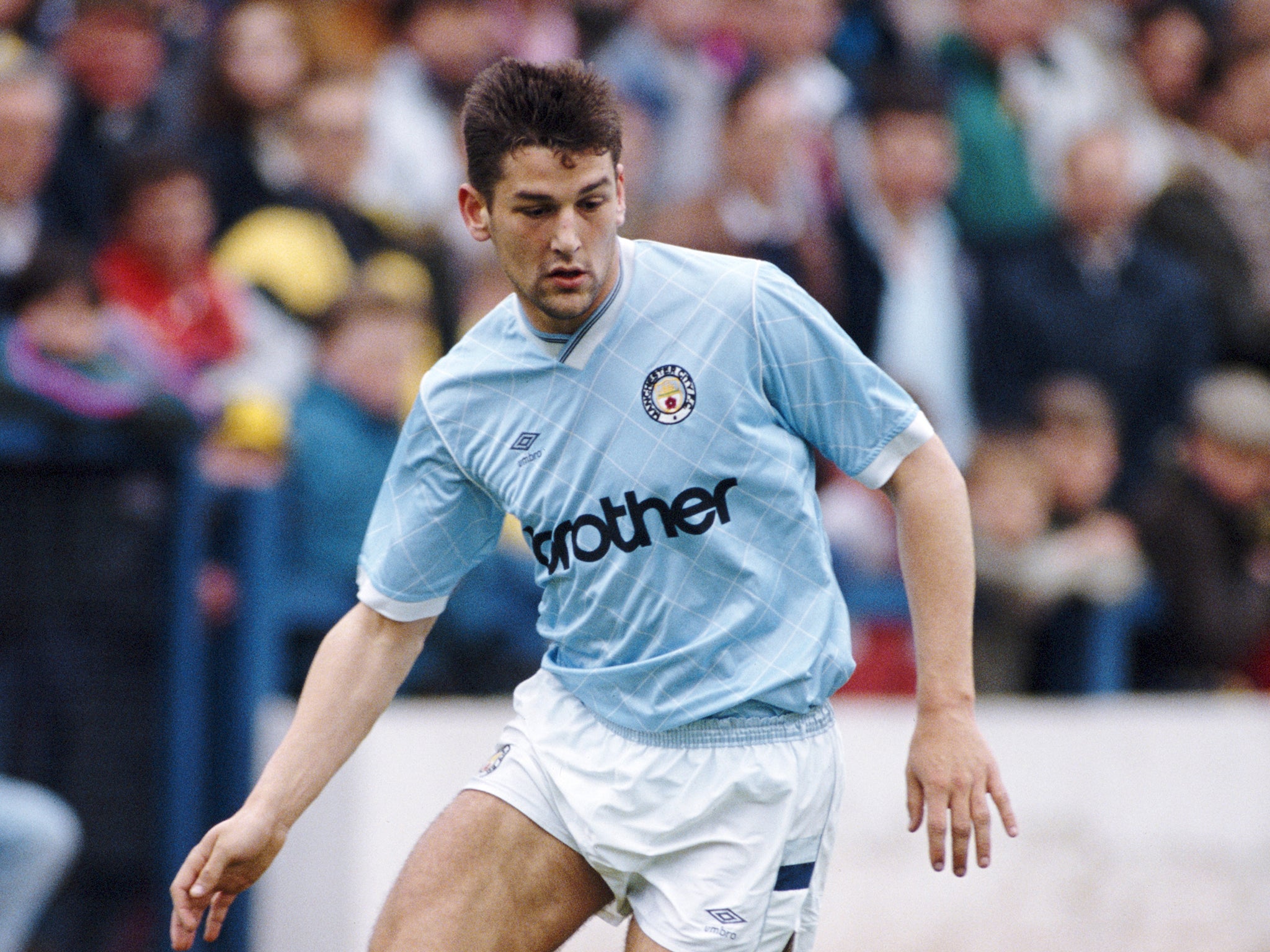 White playing for City during the 1988/89 season