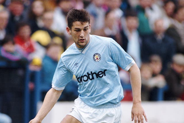 White playing for City during the 1988/89 season