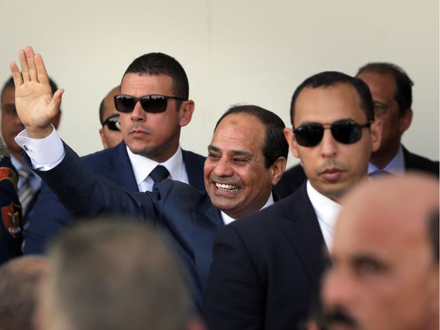 President Abdel Fattah al-Sisi was allegedly the target of two plots by dismissed police officers who adhere to jihadist ideology