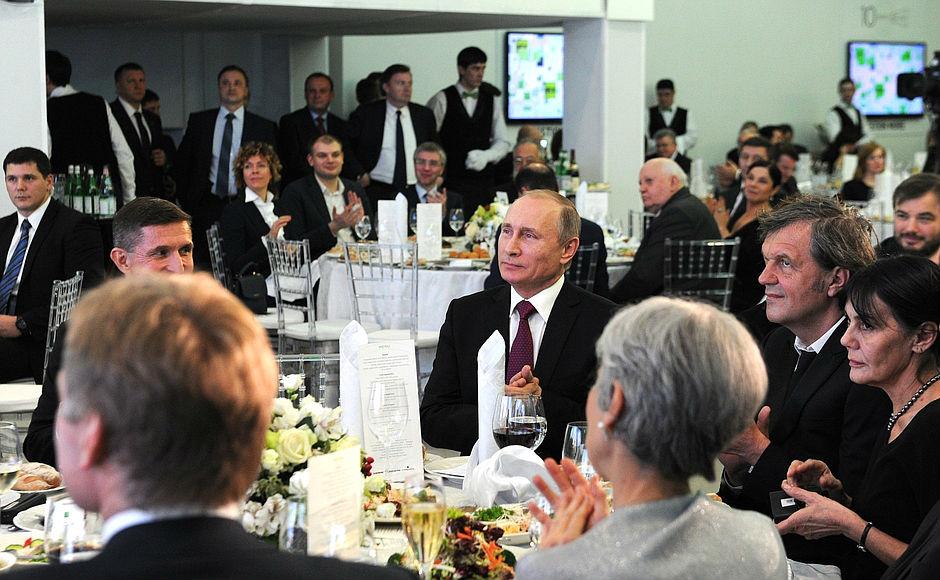 Mr Flynn attended the dinner, along with Mr Putin and Ms Stein