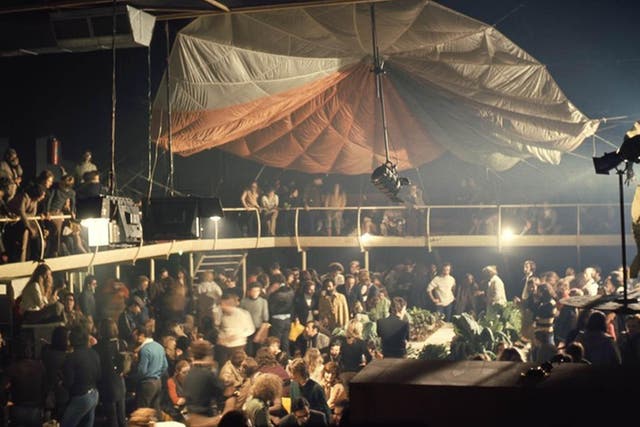 The Space Electronic nightclub in Florence during the Mondial Festival, co-organised by architects Gruppo 9999 and Superstudio, 1971