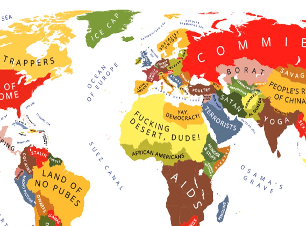 According to using. World according to America. Stereotypes Map. Stereotypical World Maps. American World Map.