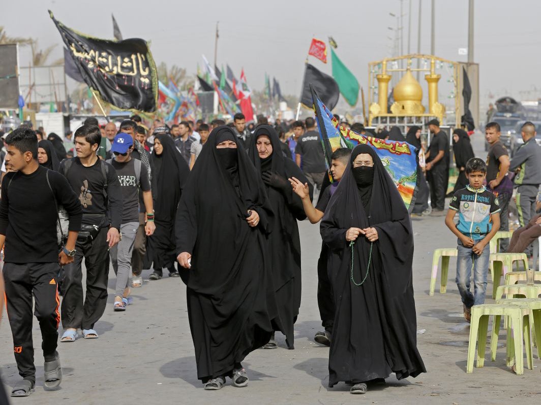 Shiite pilgrims march to Karbala for the Arbaeen ritual