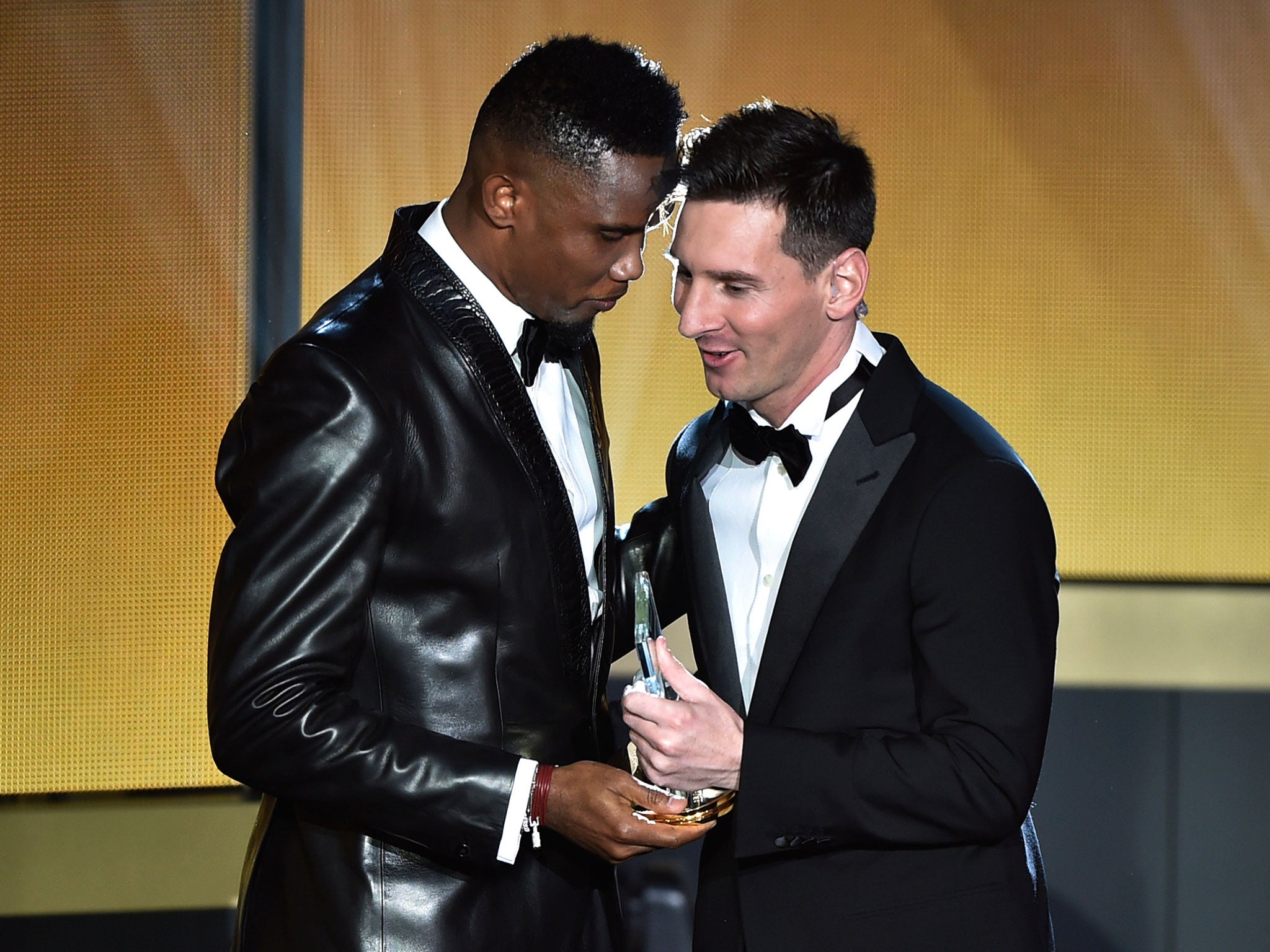 Eto'o played with Messi during their time at Barcelona together