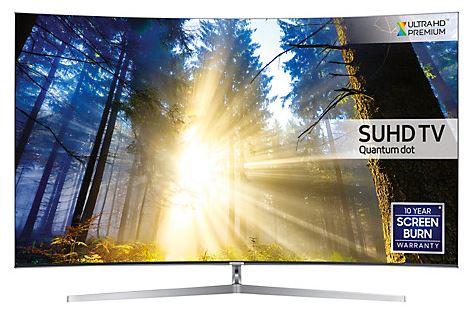The Samsung Curved Ultra HD 65inch smart TV which is £1949 when you buy a soundbar to go with it