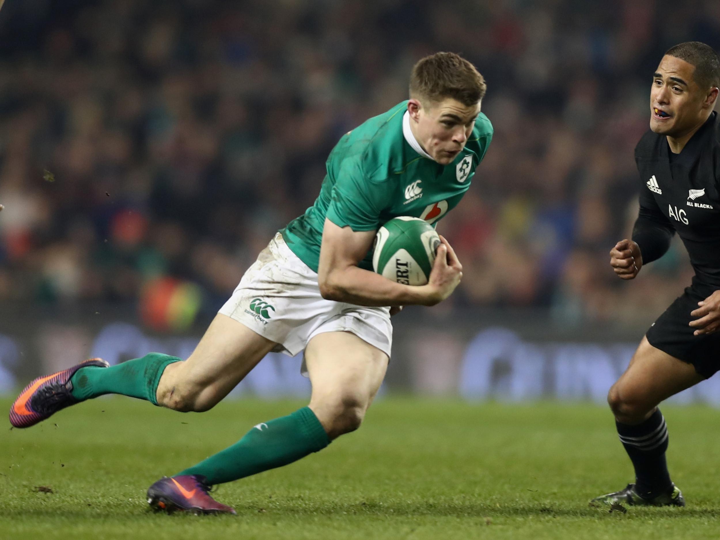 Ringrose came off the bench against the All Blacks last week