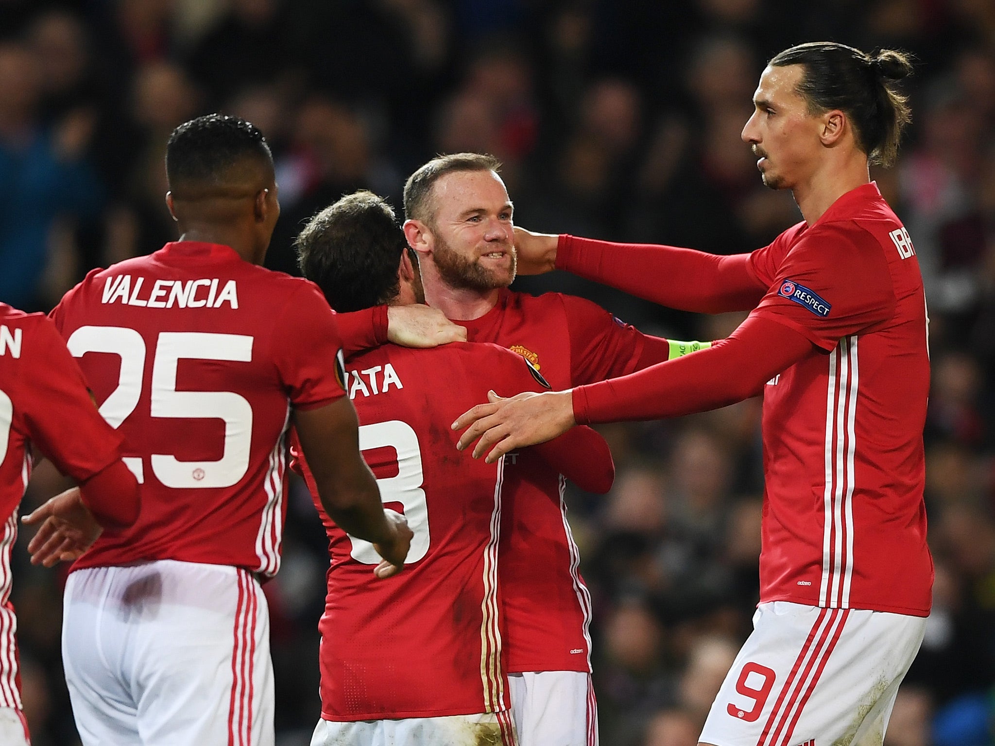 Rooney was instrumental in a comfortable victory for United