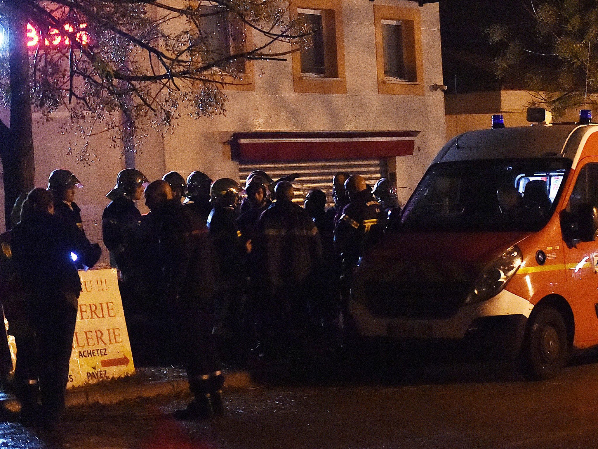 Police at a retirement home for Catholic missionaries in Montferrier-sur-Lez in France, following an attack on 24 November