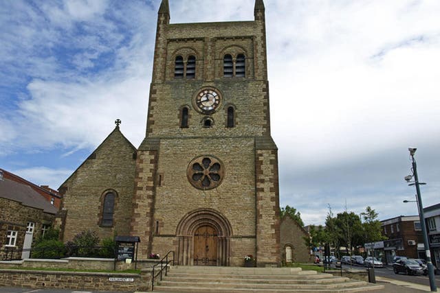 Christ Church parish church in the centre of Consett