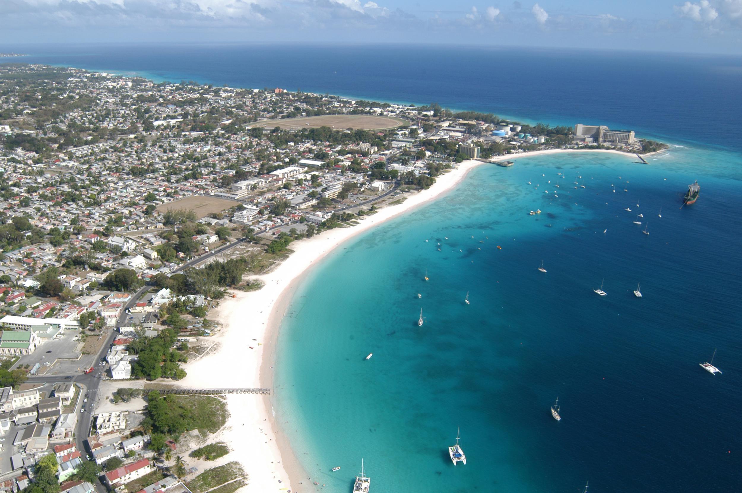 Carlisle Bay, on Barbados's west coast