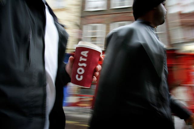 Costa Coffee has apologised to the couple