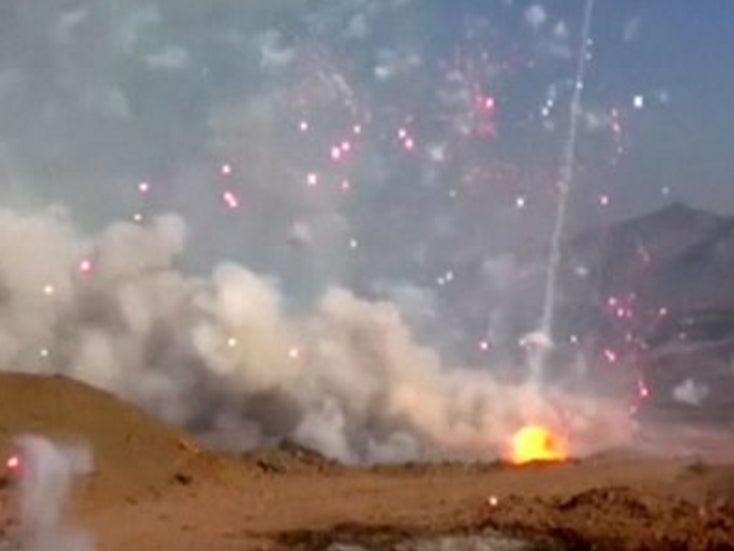 Authorities in Peru have detonated nearly 21 tonnes of illegal fireworks