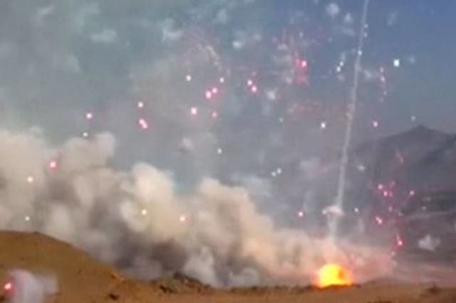 Authorities in Peru have detonated nearly 21 tonnes of illegal fireworks