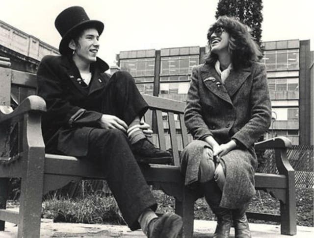 John Lydon with Janet Street-Porter in 1978