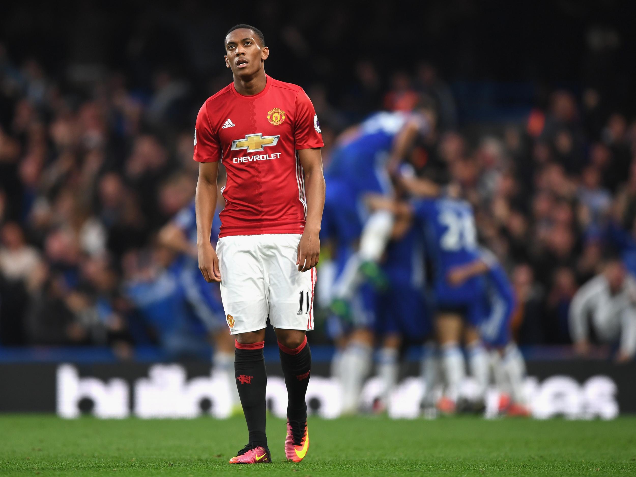 Martial has only managed two goals so far this season - and one was a penalty