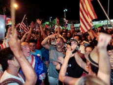 Cuban exiles in Miami celebrate death of Fidel Castro