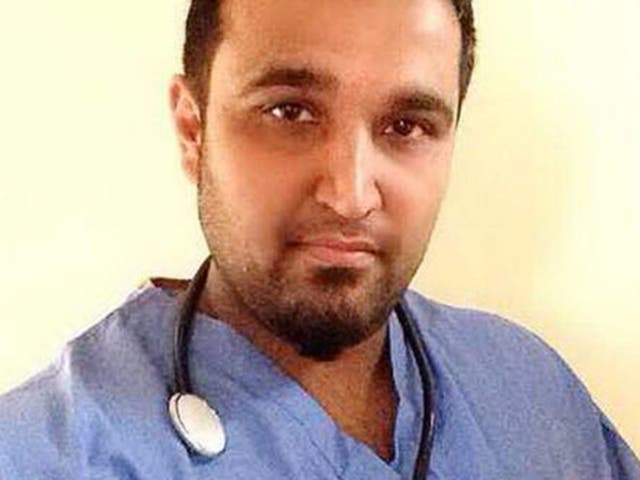Farhan Mirza's fake profile picture on a dating website, where he pretended to be a doctor