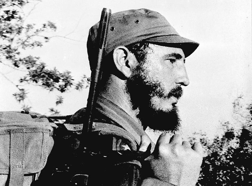 Young rebel leader Fidel Castro