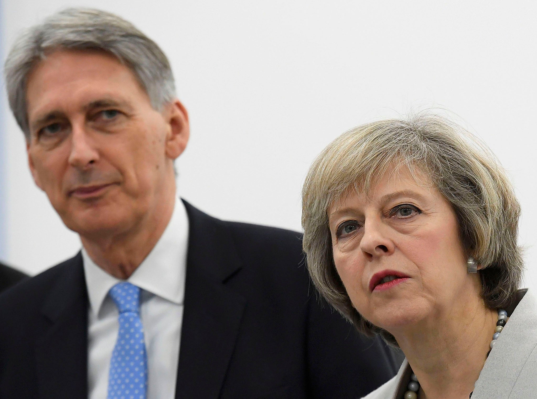 Chancellor Philip Hammond with Prime Minister Theresa May