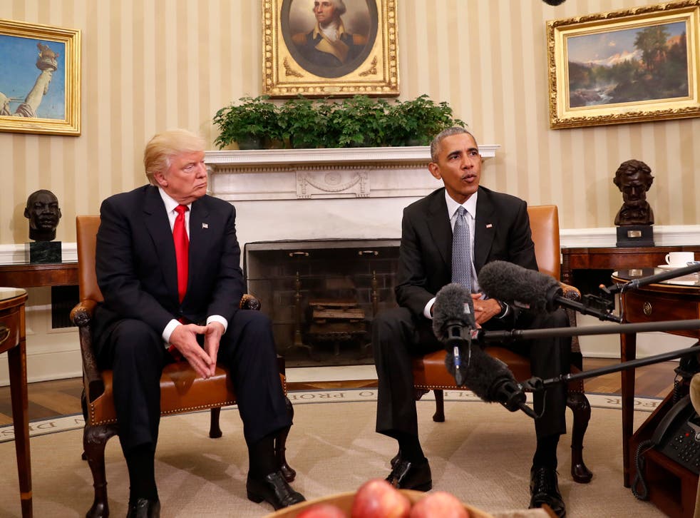 Mr Trump met Mr Obama for the first time at the White House on 10 November, two days after the election