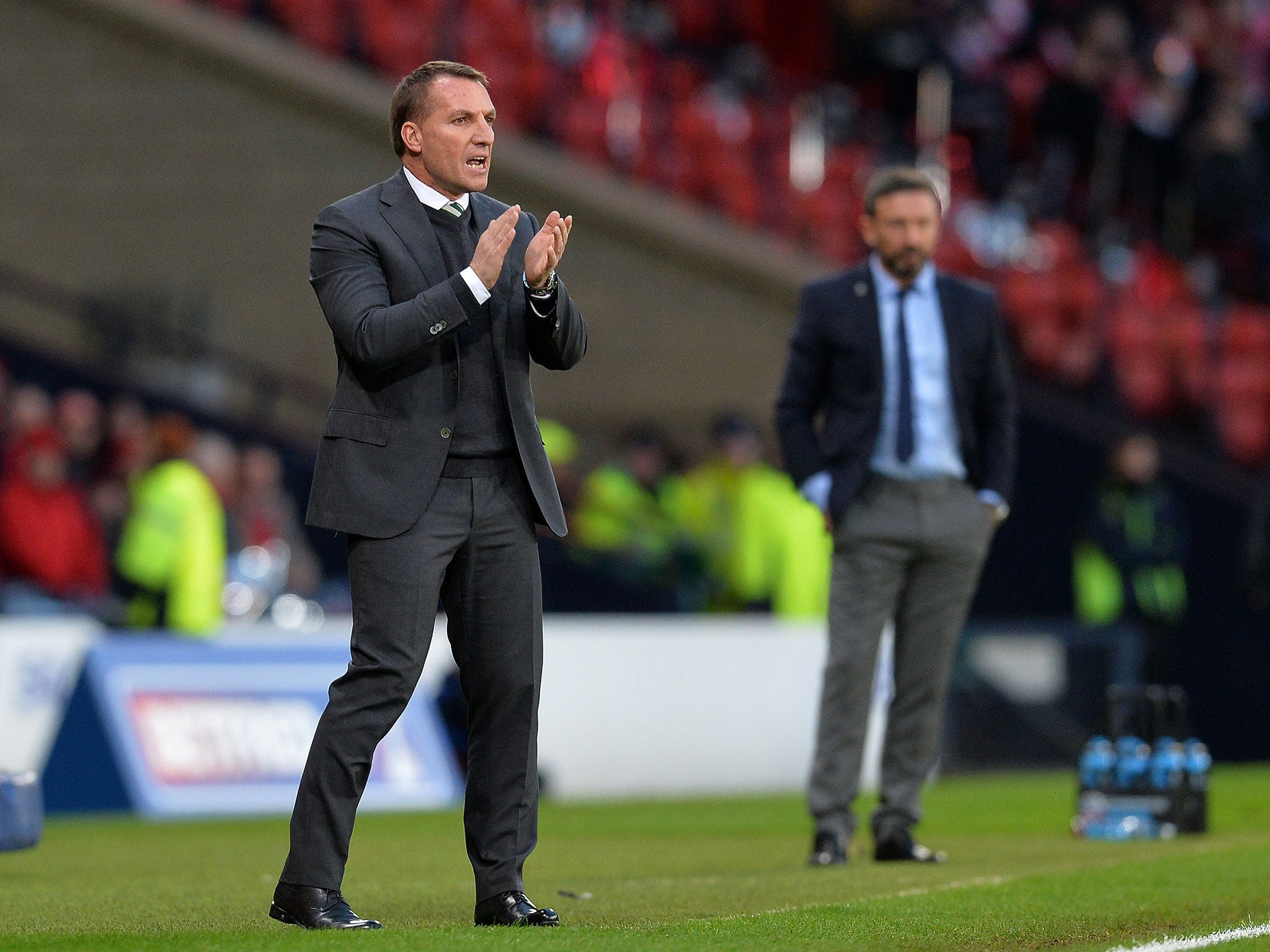 Victory over Aberdeen handed Rodgers his first trophy as Celtic manager