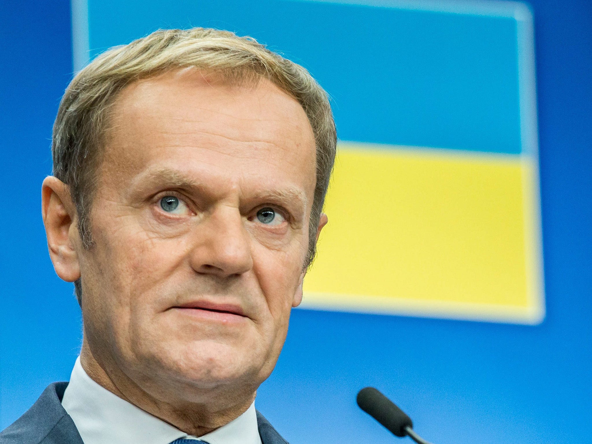 Mr Tusk’s comments among most hard-hitting to be directed at new President