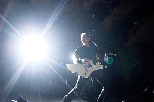 James Hetfield performs with Metallica at House of Vans, London, 18th November 2016