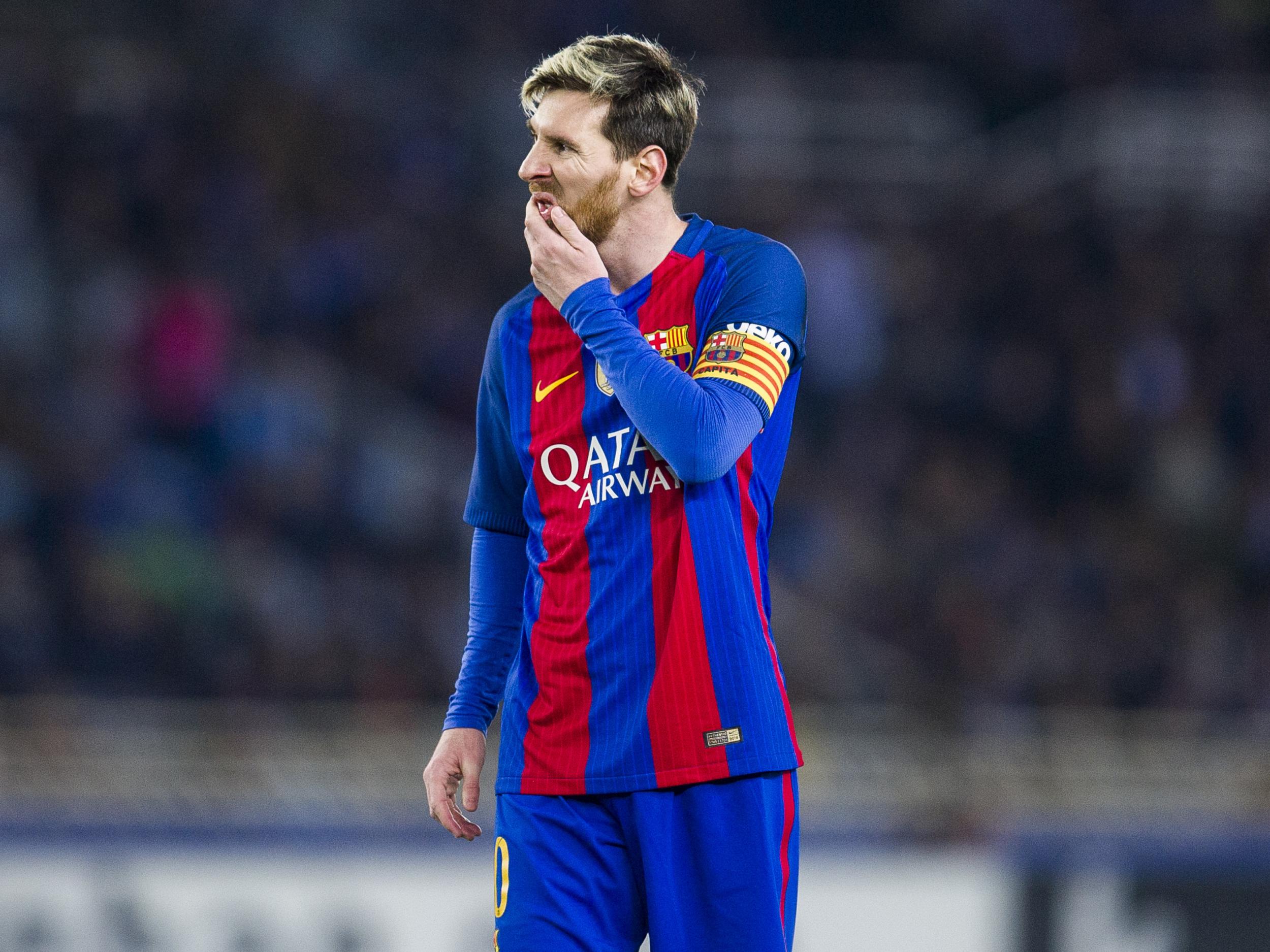 Lionel Messi was largely anonymous for the game