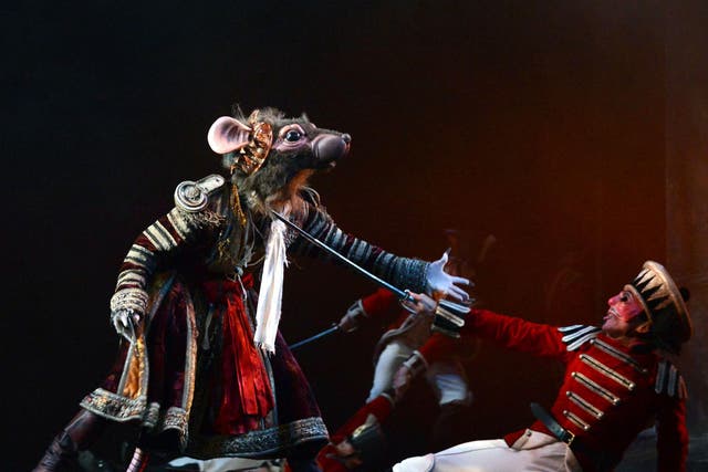 Tom Rogers as King Rat in Birmingham Royal Ballet's 'The Nutcracker'