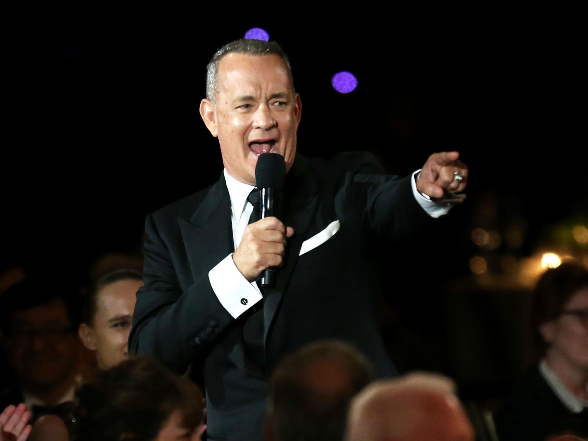 Tom Hanks has donated three coffee machines to the Presidential press pool since 2004
