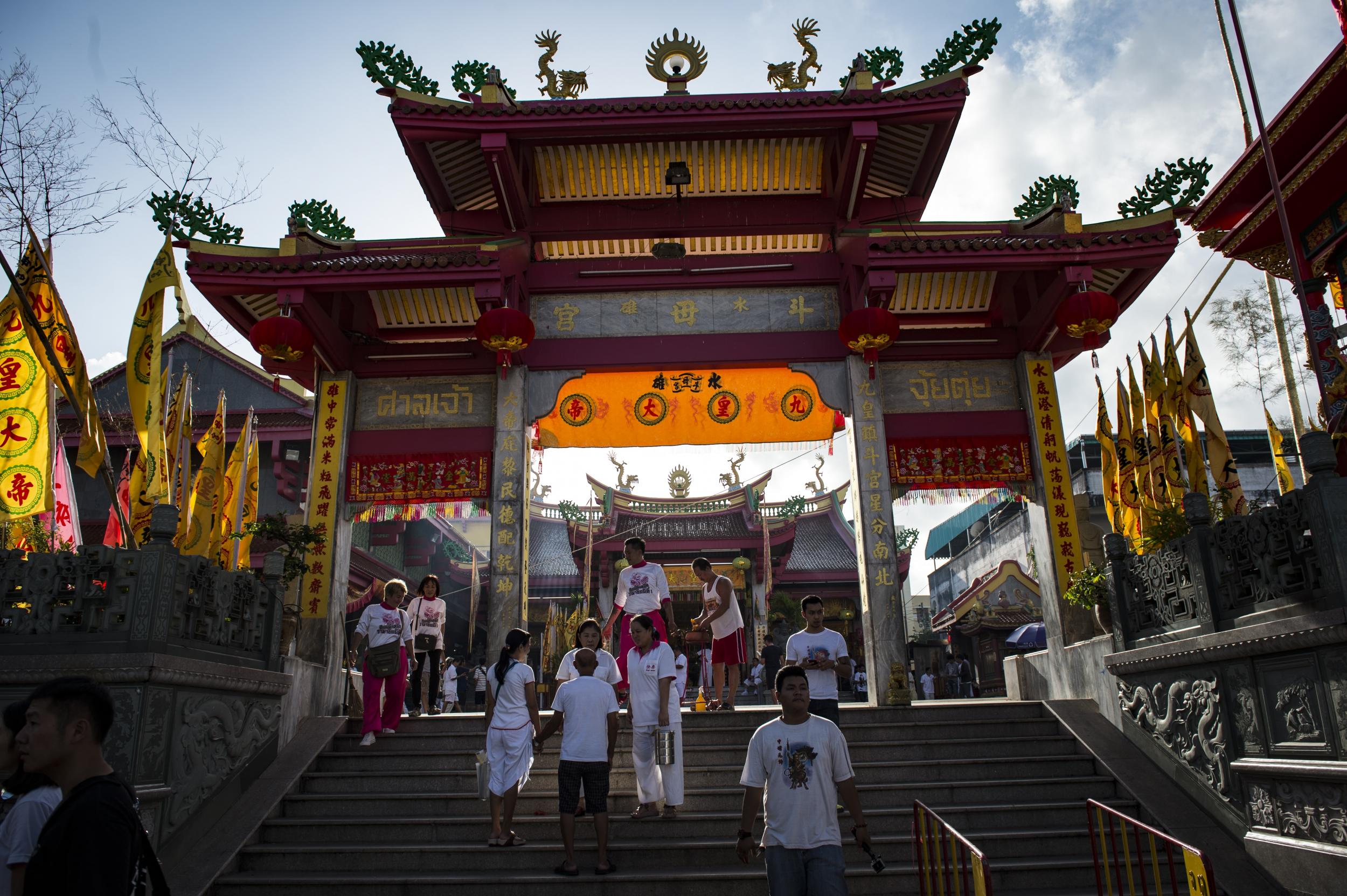 The Jui Tui shrine during the festival